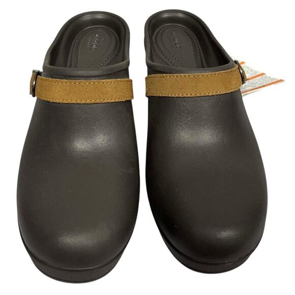 Crocs Espresso Brown Sarah Clogs / Size-8 - Picture 3 of 10
